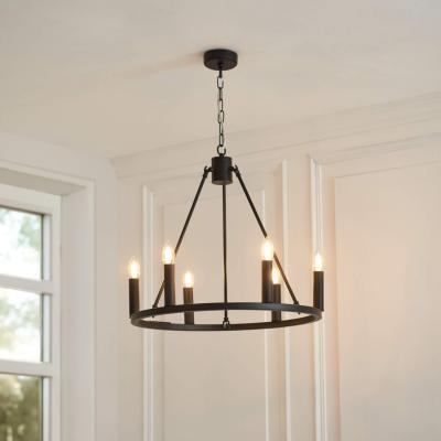 Pagazzi Parley 6 Light Black Pendant