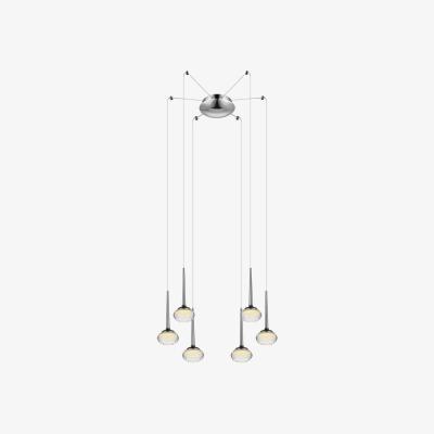 Pagazzi Valvano 5 Light Polished Chrome LED Ceiling Pendant