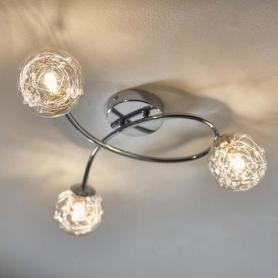 Pagazzi Jaymie 3-Light Chrome Semi-Flush Ceiling Light