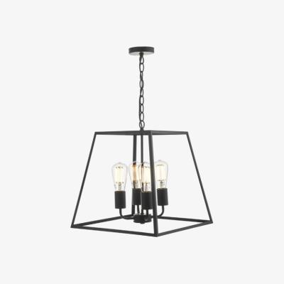 Pagazzi Mauro Matt Black Lantern Ceiling Light