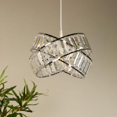 Pagazzi Glencoe Clear Chrome Ceiling Pendant Shade