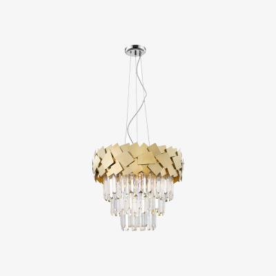 Pagazzi Celine 6 Light 3 Tier Gold Ceiling Pendant