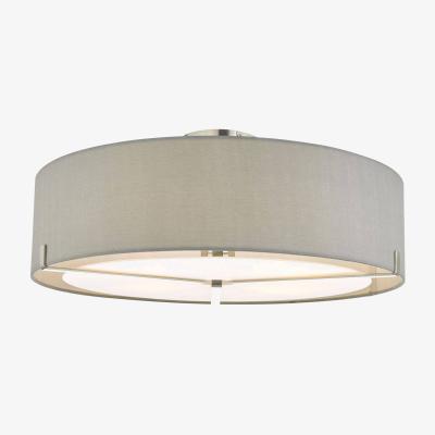 Pagazzi Santino 3 Light Semi Flush Ceiling Light Grey