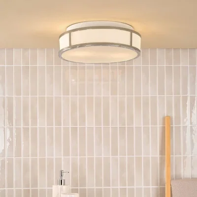 Pagazzi Royce 2-Light Polished Chrome IP44 Flush Ceiling Light