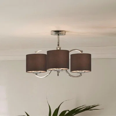 Pagazzi Arcadia 3 Light Ceiling Light Polished Chrome