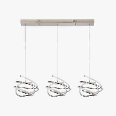 Pagazzi Trixie 3 Light LED Polished Chrome Ceiling Pendant
