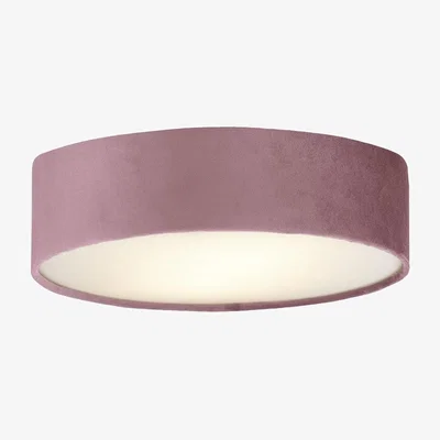 Pagazzi Drum 2 Flush 2 Light Velvet in Pink