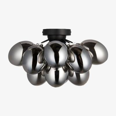 Pagazzi Tatum Flush Matte Black Ceiling Light