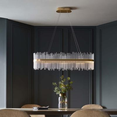 Pagazzi Virbrook Gold Linear LED Pendant Ceiling Light