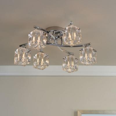 Pagazzi Coraline 6-Light Polished Chrome Semi-Flush Ceiling Light
