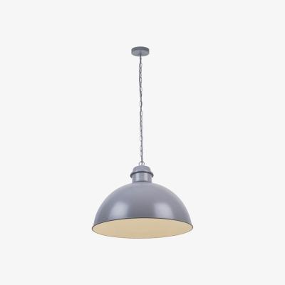 Pagazzi Romola 1 Light Domed Pendant Grey Ceiling Light