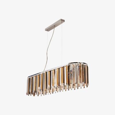 Pagazzi Clarissa 8 Light Polished Chrome & Glass Ceiling Pendant