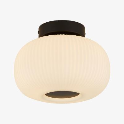 Pagazzi Lumina 1 Light Frosted Glass Flush Ceiling Light