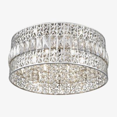 Pagazzi Colina 5 Light Semi Flush Polished Chrome Ceiling Light