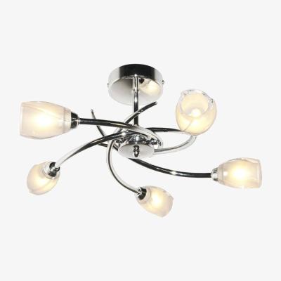 Pagazzi Spike 5 Light Semi Flush Ceiling Light