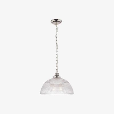 Pagazzi Kavan Clear Glass and Polished Nickel 125cm 1 Light Pendant Light
