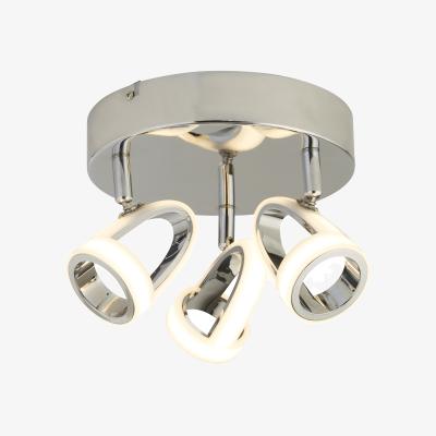 Pagazzi Baird Round LED Polished Chrome Spotlight Plate
