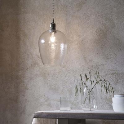 Pagazzi Bindki Hammered Polished Nickel Small Pendant