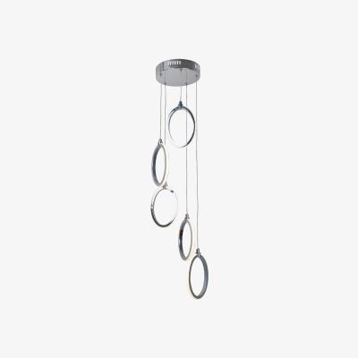Pagazzi Simona Warm White LED 5 Light Polished Chrome Pendant Ceiling Light