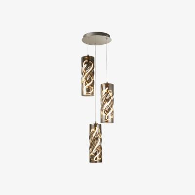 Pagazzi Demeter LED Smoked Glass Cluster Pendant