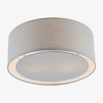 Pagazzi Kentaro Small 2 Light Grey Flush Ceiling Light