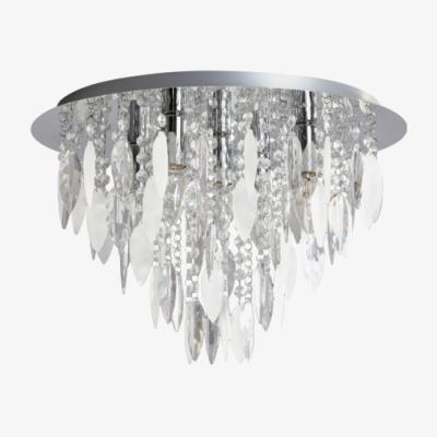 The Range Palazzo Frosted Five Light Fitting - Silver