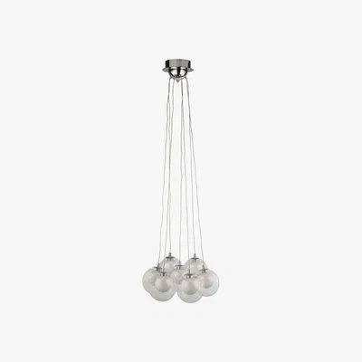 The Range Baltimores Chrome 7Lt Pendant  - Chrome