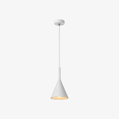 The Range Gipsy Modern Dome Plaster Pendant Light White - White