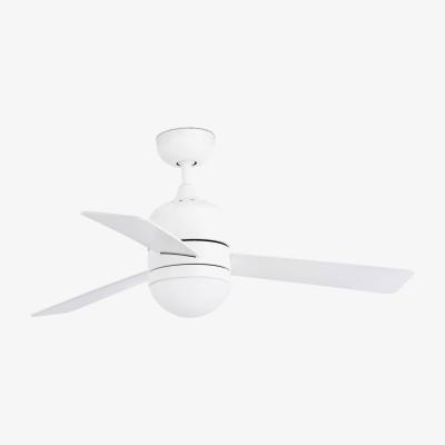 The Range Cebu 2 Light Small Ceiling Fan White, Maple with Light, E14 - White