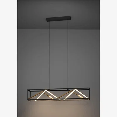 The Range EGLO Penela Black and Gold Pendant Light - Black, Gold