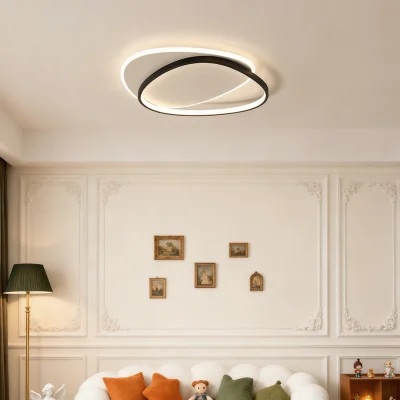 The Range Lifeideas 2-Layer Offset Triangle Dimmable Ceiling Light - Black