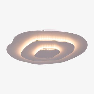 The Range Livingandhome 40W LED multi-layered ring Ceiling Light with Remote Control - White