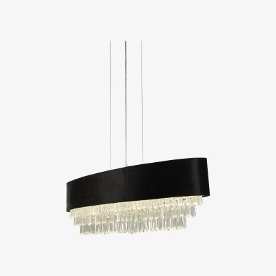 The Range Glamour 8 Light Oval Pendant - Chrome