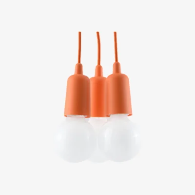 The Range Pendant lamp DIEGO 3 orange - orange