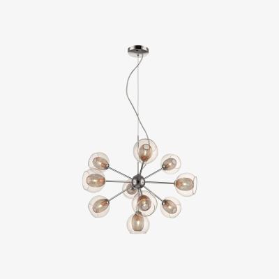 The Range Spring 10 Light Multi Arm Ceiling Pendant Mesh Chrome, Copper, G9 - Chrome