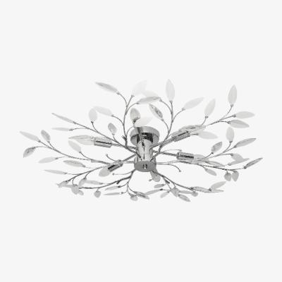 The Range Leaf 6 Light Fitting - Silver