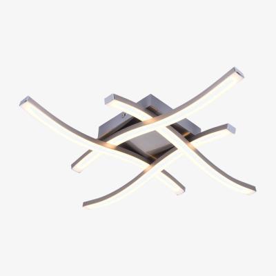 The Range 4-Light Linear LED Semi Flush Mount  - Nickel