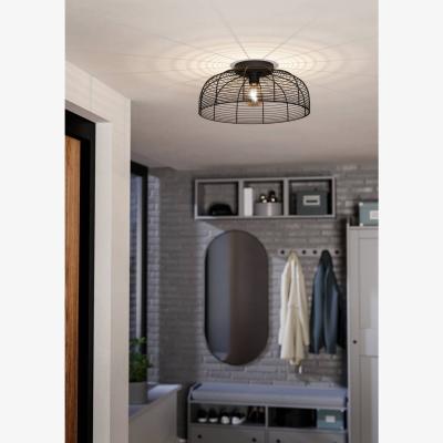 The Range EGLO Rinroe Blac Steel Wire Ceiling Light - black