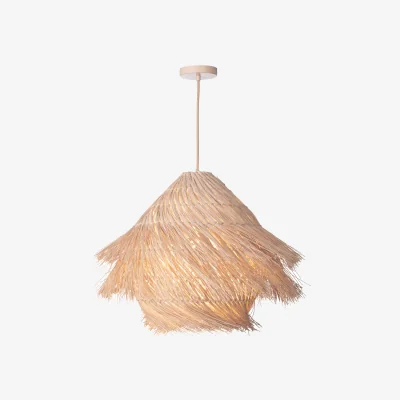 The Range Preveli Pendant Natural Woven Rattan