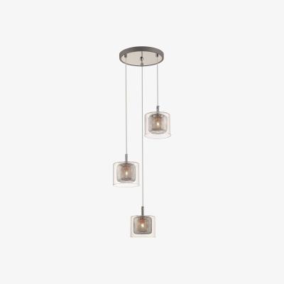 The Range Spring 3 Light Cluster Pendant Mesh Chrome, Copper, Glass, G9 - Chrome