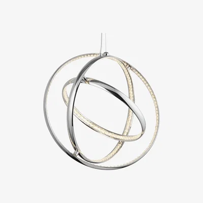 The Range Bocas Chrome 3Lt Pendant - Chrome