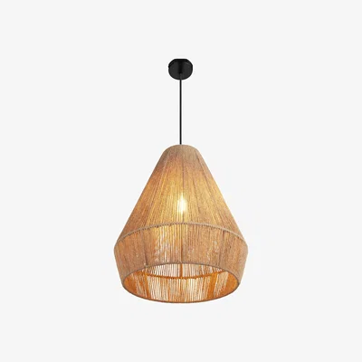 The Range Pendant Light Suri, Boho Style, 40W - Brown