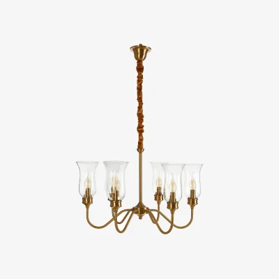 The Range Zissi 6 Arm Gold Ceiling Light - Gold