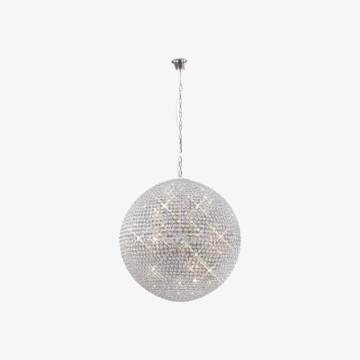 The Range Ava Ceiling Pendant 18 Light Polished Chrome, Crystal - Polished Chrome