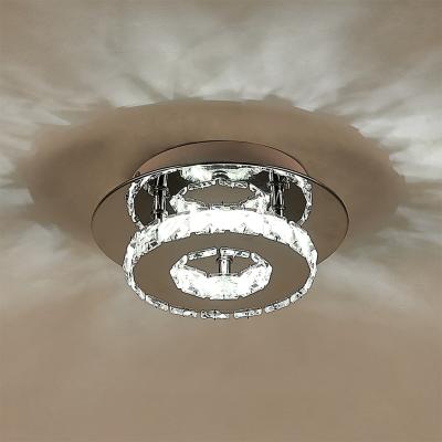 The Range HomeScape Ceiling Light Modern Crystal LED For Hallways And Corridor - Silver