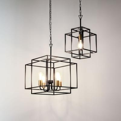The Range Shannon Foynes Port Matt Black and Bronze 4Lt Pendant  - Black
