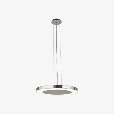 The Range Mobile Chrome Disc Pendant - Chrome