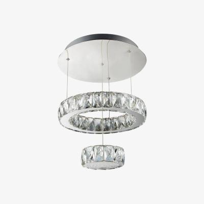 The Range Clover Integrated LED Ceiling Semi Flush Light Chrome - Chrome