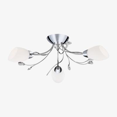 The Range Peony Three Light Ceiling Flush - Chrome