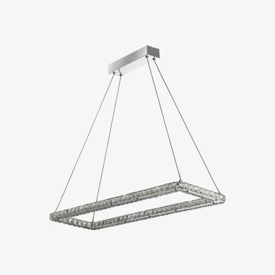 The Range Mujas Chrome Rectangular Pendant - Chrome